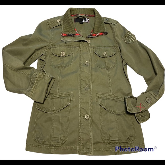 Fox Jackets & Blazers - FOX RACING Military Style Jacket Coat